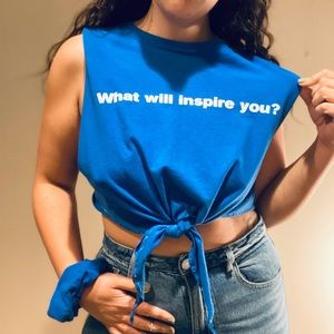 Custom what inspires you tee!